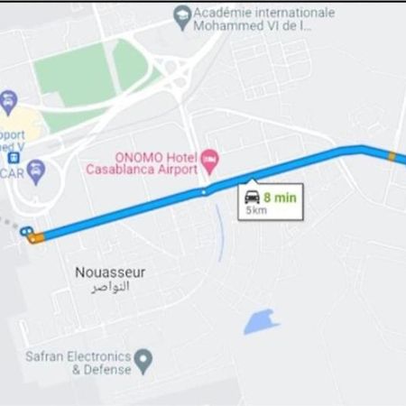Adorable Apartamento A 8 Min Del Aeropuerto De Casablanca,Wifi Ultra Rapido Y Parking Gratis Derroua Exteriér fotografie